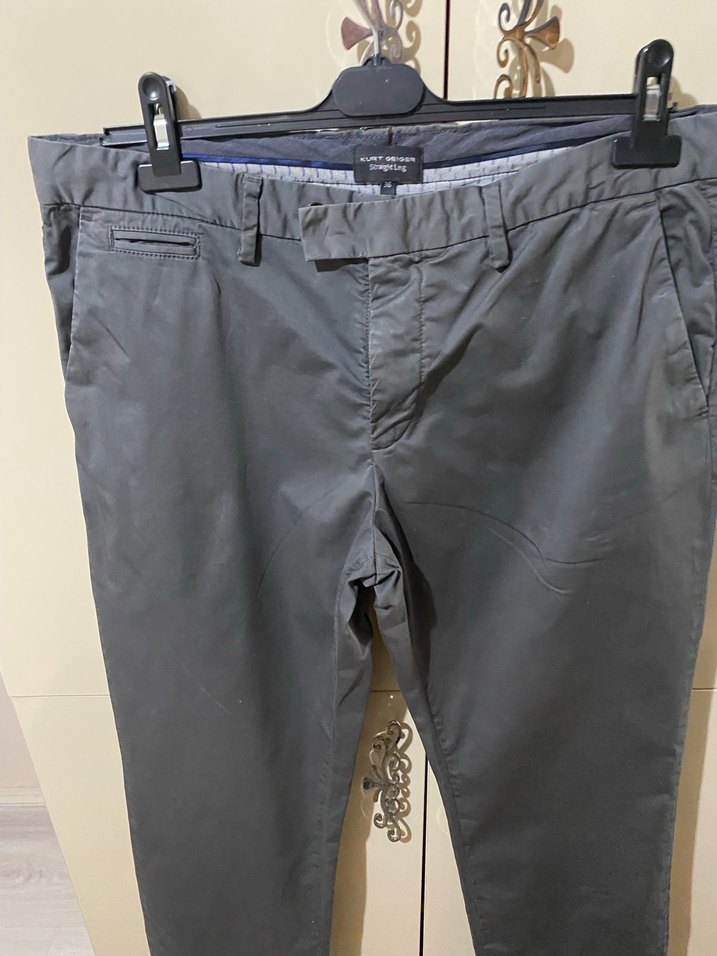 Gri Kemerli Erkek Denim Pantolon - Görsel 2