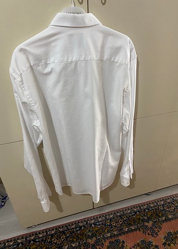 xxl Beden Erkek Beyaz Pamuklu Uzun Kollu Gömlek