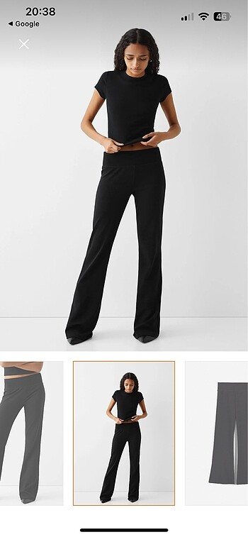 Bershka İspanyol Paça Tayt Pantolon