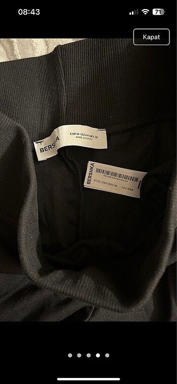 Bershka Bershka ispanyol Paça Tayt Pantolon