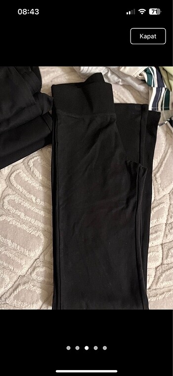 m Beden siyah Renk Bershka ispanyol Paça Tayt Pantolon