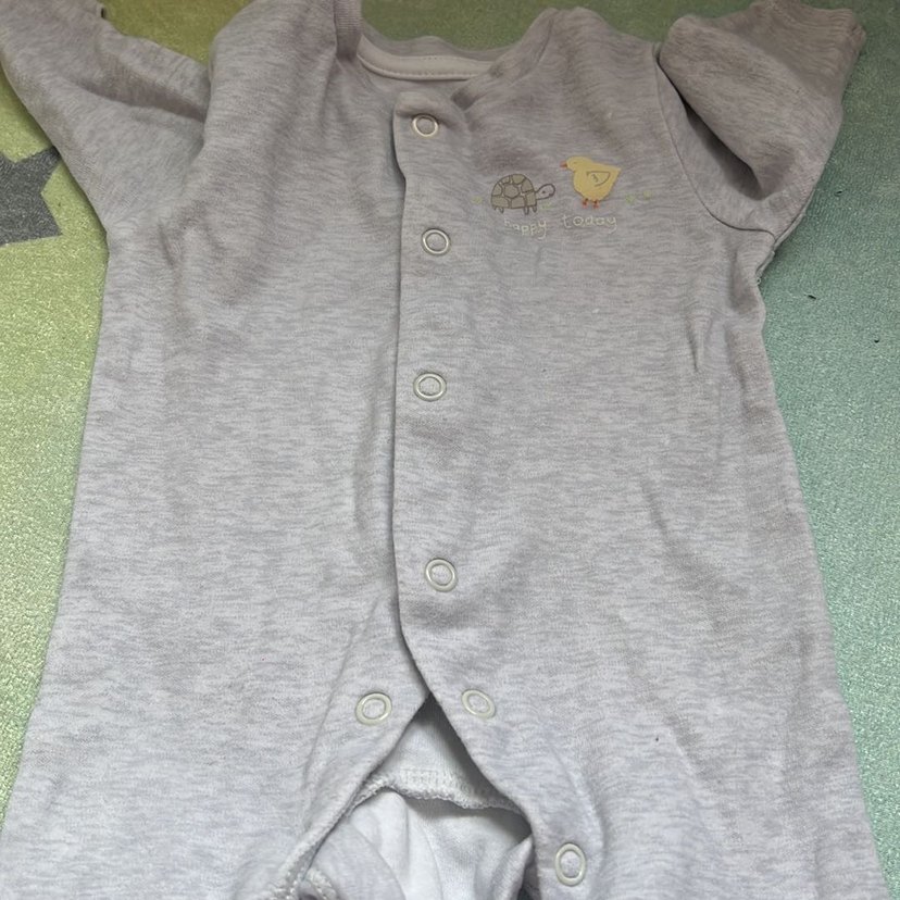 6 adet uzun  Kollu Pamuklu yenidoğan Tulum - Görsel 5