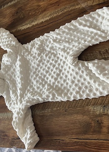 Bebek Kız Nakışlı Beyaz Tulum - Görsel 8