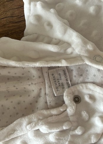 Bebek Kız Nakışlı Beyaz Tulum - Görsel 4