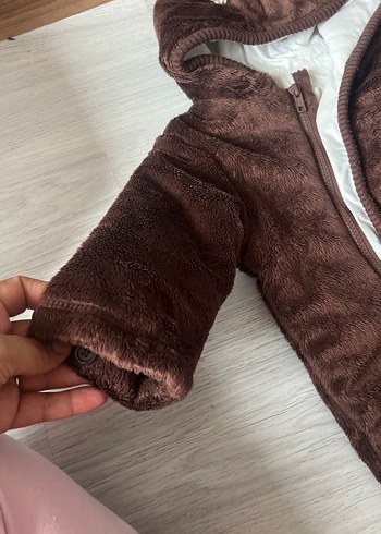 Kahverengi Kürklü Bebek Tulumu - Görsel 3