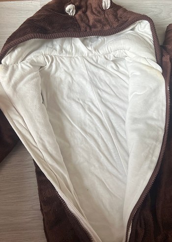 Kahverengi Kürklü Bebek Tulumu - Görsel 7