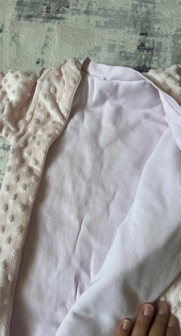 Pembe Triko Kız Bebek Tulumu - Görsel 3