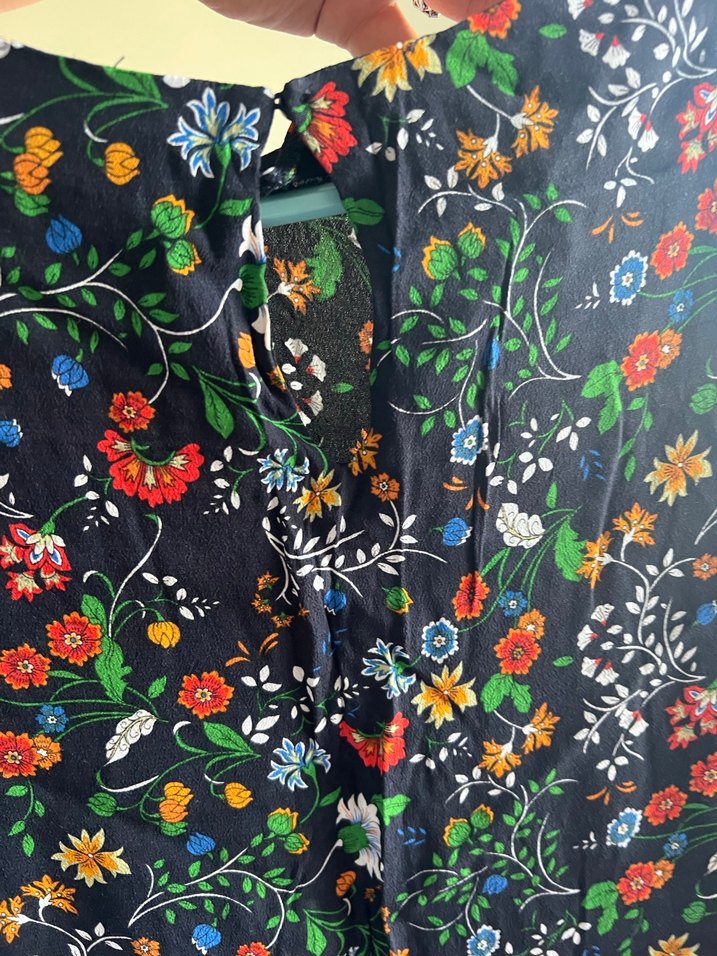 Çiçek Desenli Bohem Düğmeli  Bluz - Görsel 5