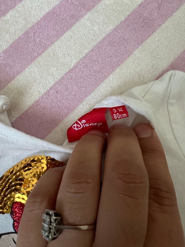 Kız Çocuk Uzun Kollu Minnie Mouse Elbise - Görsel 3