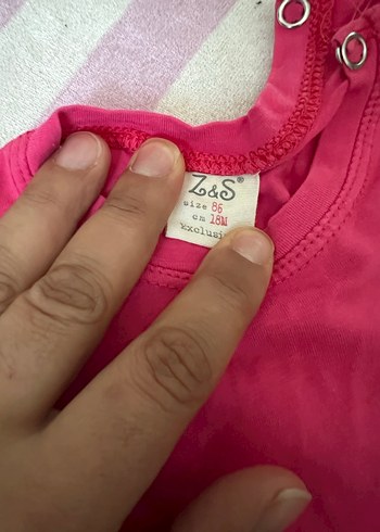 Pembe Keten Kız Çocuk Straplez Elbise - Görsel 7