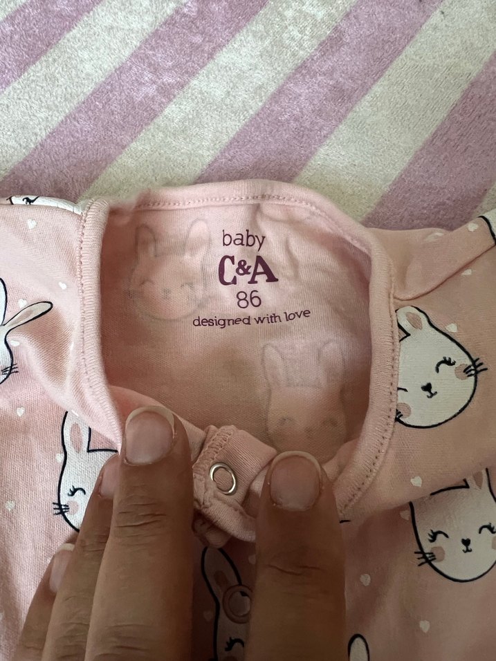 Fermuarlı Pembe Bebek Kız Tulum - Görsel 3