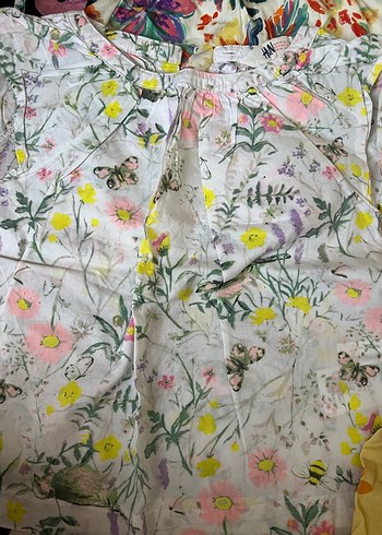 Çiçek Desenli Kız Çocuk Elbiseleri - Görsel 7