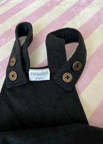 Siyah Erkek Çocuk Askılı Bol Kesim Salopet - Görsel 3