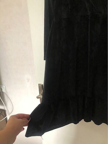 Zara büyük beden kadife elbise