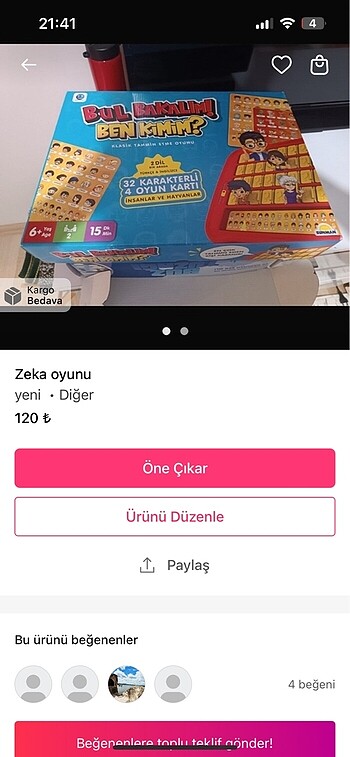 Zeka gelıstırıcı oyun