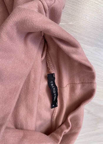 Pembe Yüksek Yakalı Bluz - Görsel 4