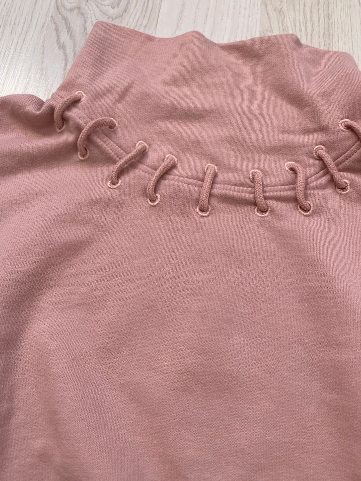 Pembe Yüksek Yakalı Bluz - Görsel 2