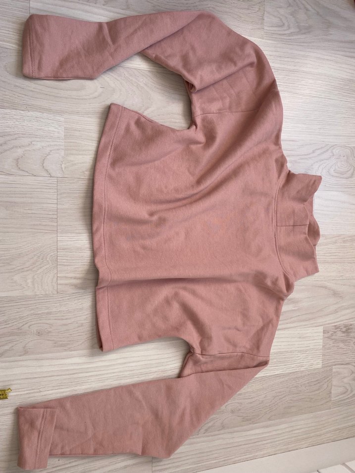 Pembe Yüksek Yakalı Bluz - Görsel 3