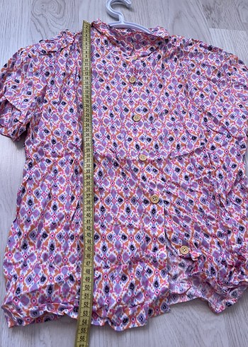 Çok Renkli kız çocuk Gömlek - Görsel 3