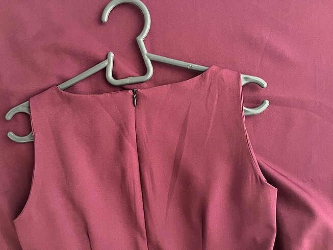 xs Beden bordo Renk Trendyolmilla mürdüm elbise