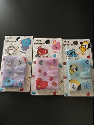 BTS BT21 mini defter