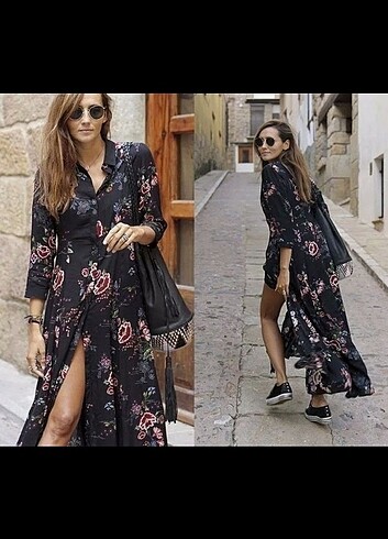 ORIJINAL ZARA VINTAGE ELBISE