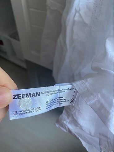 5 Yaş Beden beyaz Renk Zeeman kız çocuk bluz