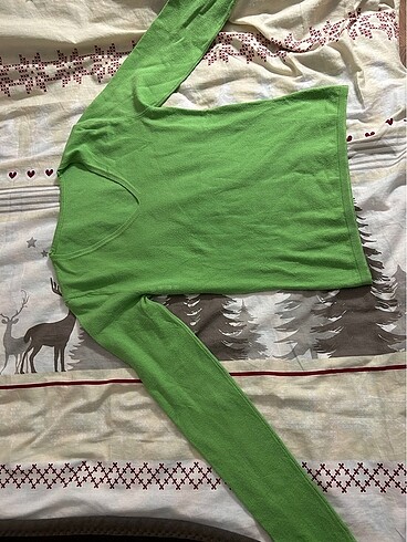 s Beden yeşil bluz/triko