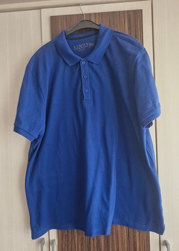 Erkek Mavi Denim Polo Tişört