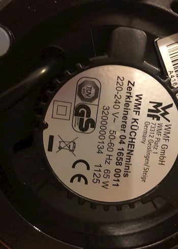 WMF KÜCHENminis Mini Doğrayıcı Gri Beyaz - Görsel 6