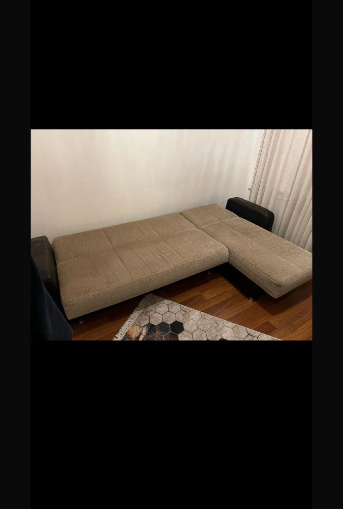 Yataş iyi durumda bazalı uzun koltuk - Görsel 3