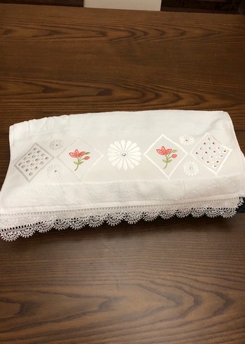El işçiliği çeyizlik yüz havlusu - Görsel 2