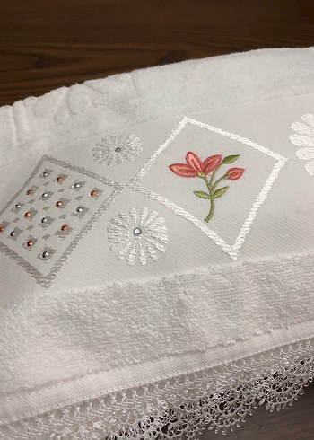 El işçiliği çeyizlik yüz havlusu - Görsel 3