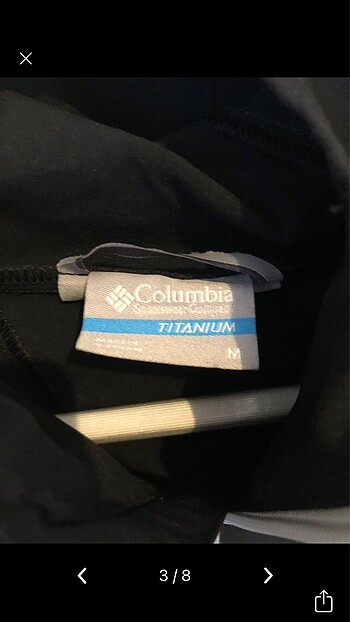 m Beden siyah Renk Columbia orijinal omni shield
