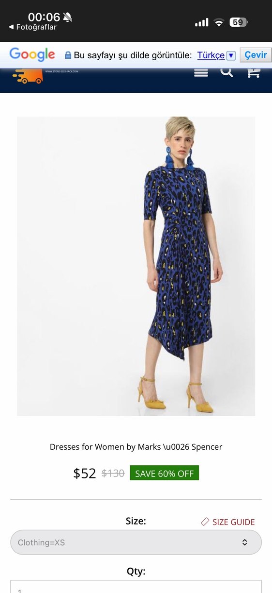 MARKS&SPENCER marka elbise - Görsel 2