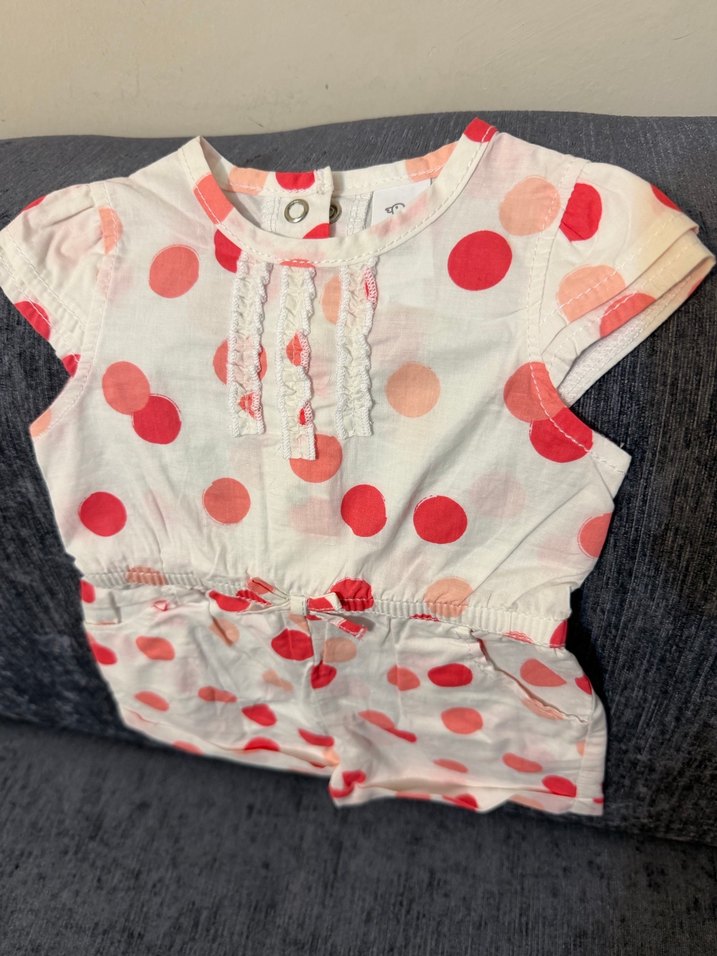 Kız bebek Puantiyeli Tulum - Görsel 2