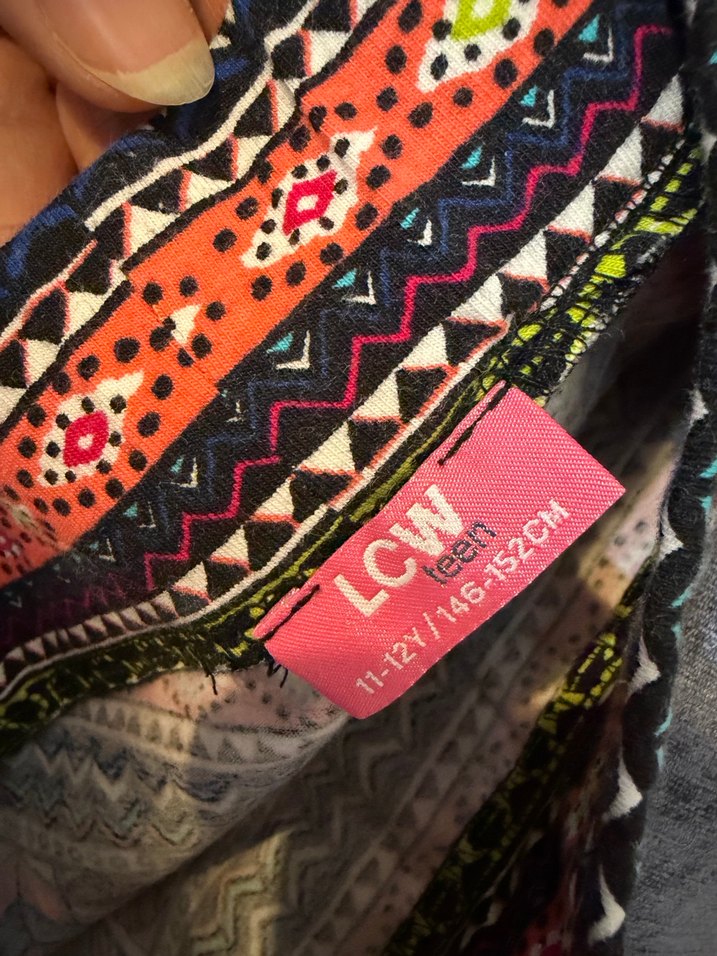 Renkli Desenli Mini Etek - Görsel 4