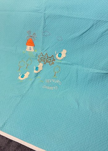 Mavi Baskılı Çocuk Battaniyesi - Görsel 3