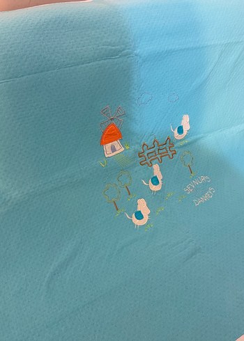 Mavi Baskılı Çocuk Battaniyesi - Görsel 4