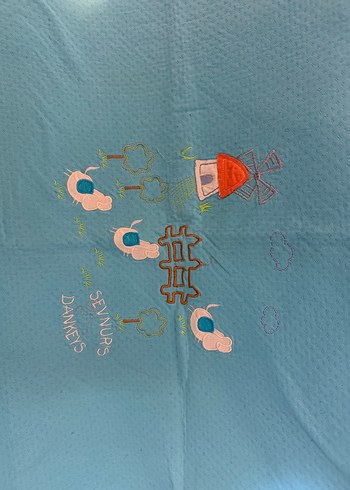 Mavi Baskılı Çocuk Battaniyesi - Görsel 2