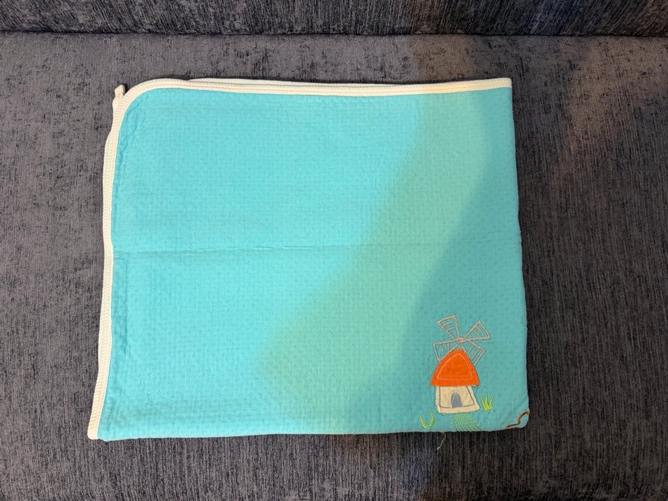 Mavi Baskılı Çocuk Battaniyesi - Görsel 5