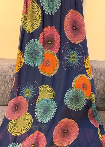 Kadın Renkli Uzun Bohem Elbise - Görsel 6