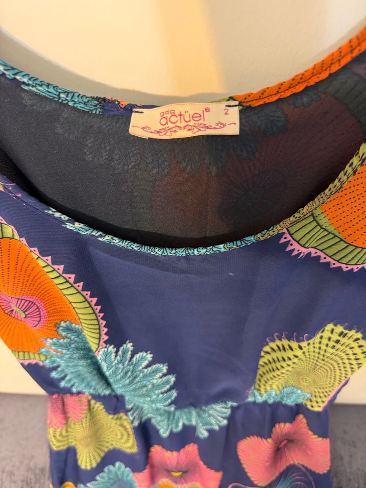 Kadın Renkli Uzun Bohem Elbise - Görsel 3