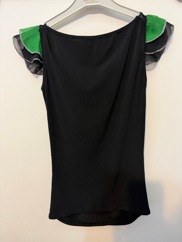 Yeşil Nakışlı kadın  Bluz - Görsel 5