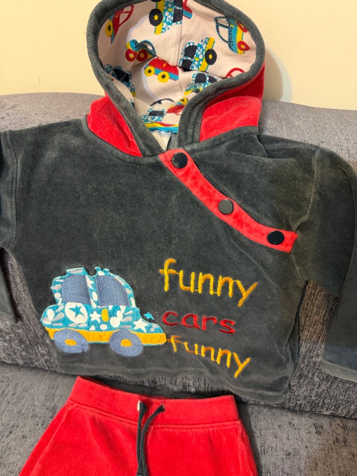 Kapüşonlu Erkek Bebek Takımı - Görsel 2