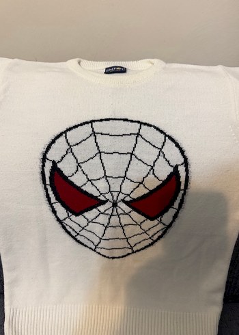 Örümcek adam figürlü triko kazak. - Görsel 2