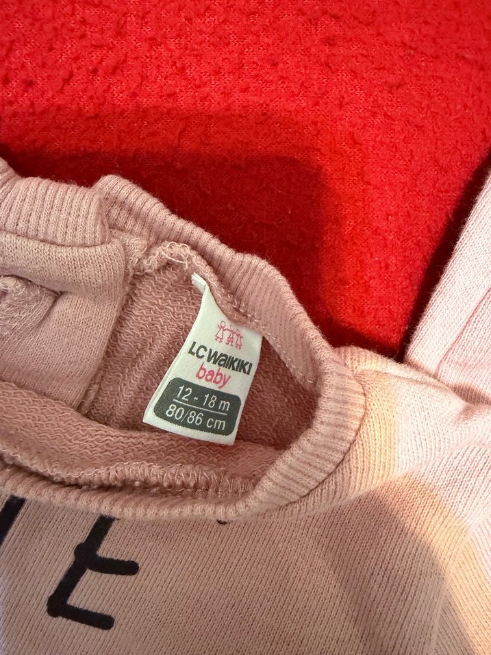 Kız Çocuk Pembe Fırfırlı Sweatshirt - Görsel 4