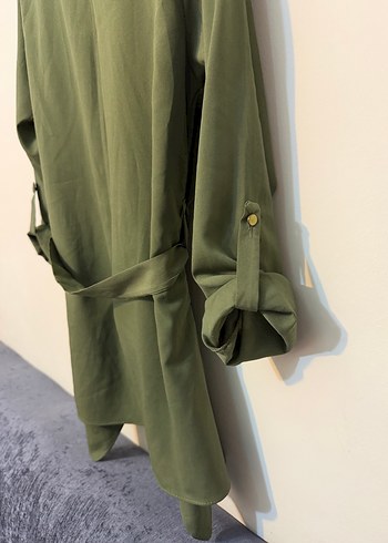 Kadın kuşaklı ceket - Görsel 9