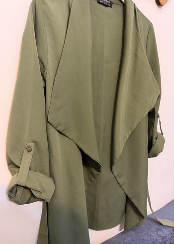 Kadın kuşaklı ceket - Görsel 4