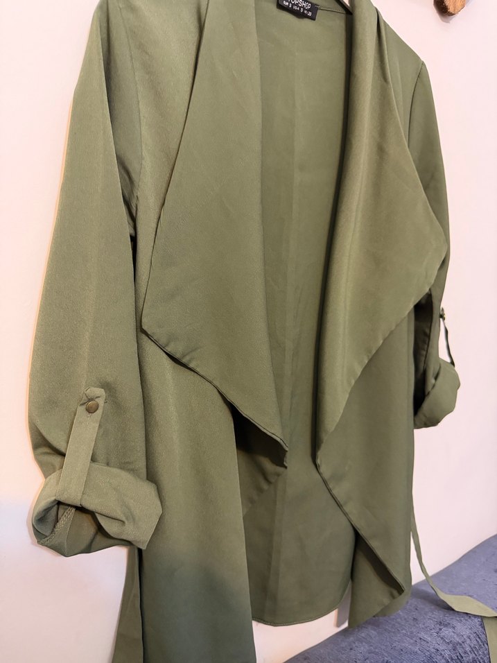 Kadın kuşaklı ceket - Görsel 4